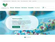 Tablet Screenshot of farmasialiitto.fi